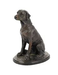 Labrador by Carlos Neto, bronze stamped, sold May 2026