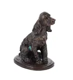 English Cocker Spaniel by Carlos Neto, bronze stamped, sold May 2026