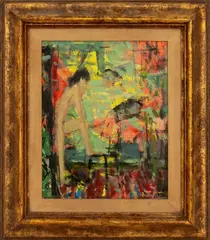 Nu Debout by Bertoldo Taubert, 1965, Oil on Canvas, sold Jun 2025