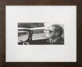 Steve McQueen in his 1957 Jaguar XKSS Driving Through Nichols Canyon in Hollywood by Sid Avery, 1960, Photograph, sold Jun 2025