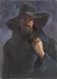 Self Portrait by John Arana, 1972, Oil on Canvas, sold Jun 2025