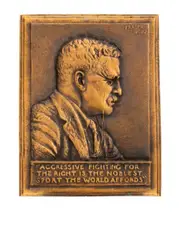 Untitled by James Earle Fraser, 1920, Bronze Relief Plaque, sold Jun 2025