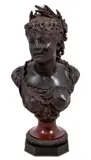 Untitled by Pierre Louis Detrier, Bronze Bust of a Woman, sold Jun 2025