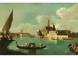 Venedig-vedute – Blick auf die Insel san Michele by Bernardo Canal, oil on canvas, sold Mar 2026
