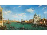 Venedig – Canal Grande mit Blick auf Santa Maria Della Salute und die Punta Della Dogana by Pietro Bellotti, oil on canvas, sold Mar 2026