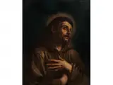 Bildnis des Heiligen Franziskus by Giovanni Francesco Barbieri il Guercino, oil on canvas, offered Sep 2018