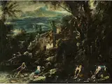 Untitled by Alessandro Magnasco, 1667 – 1745, oil on canvas, sold Sep 2019