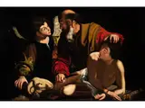 Die Opferung des Isaak by Bartolomeo Cavarozzi, oil on canvas, sold Mar 2019