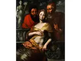 Susanna und die Beiden Alten by Vincent Sellaer, oil on panel, offered Mar 2019
