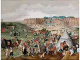 Abbruch der Zitadelle von Antwerpen by Marten van Cleve d. Ä., oil on panel, sold Mar 2026