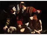 Die Opferung des Isaak by Bartolomeo Cavarozzi, oil on canvas, offered Jun 2025