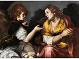 Der Engel Erscheint Hagar und Ismael by Carlo Ceresa, oil on canvas, offered Jun 2023