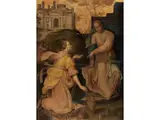 Jesus und die Samariterin am Brunnen by Giovanni Maria Butteri, oil, offered Dec 2021