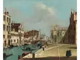 Blick auf den Campo Santi Giovanni e Paolo by Pietro Bellotti, oil on canvas, sold Dec 2023