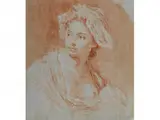 Eine Mutter mit Schlafendem Kind by Jean-Baptiste Greuze, chalk, offered Apr 2016
