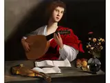 Der Lautenspieler by Michelangelo Merisi il Caravaggio, oil on canvas, offered Jun 2025