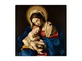 Madonna mit dem Schlafenden Jesuskind by Giovanni Battista Salvi da Sassoferrato, oil on canvas, sold Sep 2015