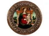 Madonna mit dem Kind by eigentlich Diamante di Feo Fra Diamante, oil, sold Apr 2018