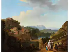 Landschaft by Louis-Léopold Boilly, oil on canvas, sold Mar 2023