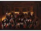 Il Ridotto“ by Joseph Heintz, oil on canvas, offered Mar 2015
