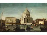 Venedigvedute mit Santa Maria Della Salute by Francesco Albotto, oil on canvas, sold Sep 2025