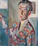 Grosses Selbstportrait", 1928 by Otto Baumberger, oil on canvas, sold Dec 2014
