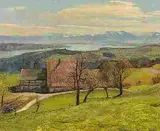Vorfrühling in der Hinterrüti by Reinhold Kündig, oil on board, offered Dec 2014