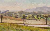 Frühling am Hirzel, 1935 by Reinhold Kündig, oil on canvas, offered Dec 2014
