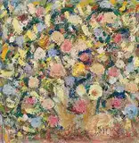 Blumen in Vase by Walter Arnold Steffen, oil on board, offered Dec 2014