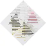 Linear ineinandergeschobene Dreiecke", 1966 by Arend Fuhrmann, oil on canvas, sold Dec 2014