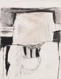 Ohne Titel by Hans Falk, 1961, charcoal, sold Dec 2014