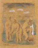 Drei Badende by Wilhelm Gimmi, watercolor, sold Dec 2014