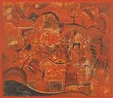 Ohne Titel by Hans Rudolf Strupler, mixed media, sold Dec 2014