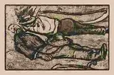 Le repos des faucheurs by Edouard Vallet, 1913, aquatint, sold Dec 2014