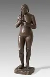 Zöpfeflechtendes Mädchen by Karl Geiser, 1928, bronze, sold Dec 2014