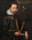 Portrait eines Edelmannes by Francesco Zucco, 1618, oil on canvas, sold Sep 2014