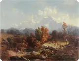 Ansicht der Zugspitze im Wettersteingebirge von Nordwesten by Karl Millner, oil on canvas, offered Sep 2014