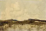 Schottische Gebirgslandschaft by William Alfred Gibson, oil on board, offered Sep 2014