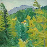 Wald im Salzburgischen by Maria Cyrenius, oil on canvas, sold Sep 2014