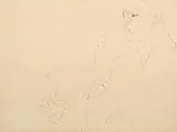 Mann mit Brille von links by Ernst Ludwig Kirchner, 1932, ink, sold Sep 2014