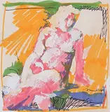 Akt by Otto Muehl, 1981, mixed media, sold Sep 2014
