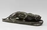Sich anschleichender Tiger by Leon Bureau, bronze, sold Sep 2014