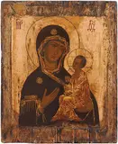Russisch, 17./18.Jh by Gottesmutter von Tichwin, tempera, sold Sep 2014