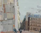 Paris, Häuser in der Rue St. Martin, 1966 by Rudolf Zender, oil on canvas, offered Sep 2014