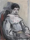 Zigeunerin by Thomas Ernst Gubler, gouache, offered Sep 2014