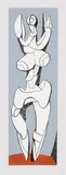 Figur by Max von Moos, 1968, gouache, sold Sep 2014