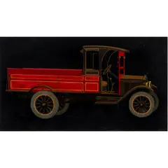 Antique Truck by Ed Diffenderfer, acrylic on cardboard, sold Feb 2024