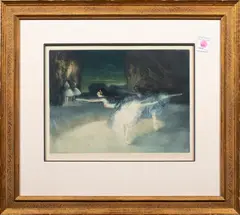 Untitled by Auguste Brouet, aquatint, sold Feb 2024