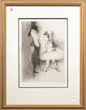 Untitled by Louis Legrand, etching and aquatint on laid Arches Paper, sold Feb 2024