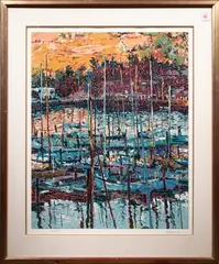 Untitled by Marco Sassone, serigraph, sold Feb 2024
